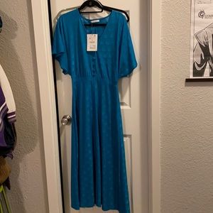 Beautiful Zara M blue maxi dress